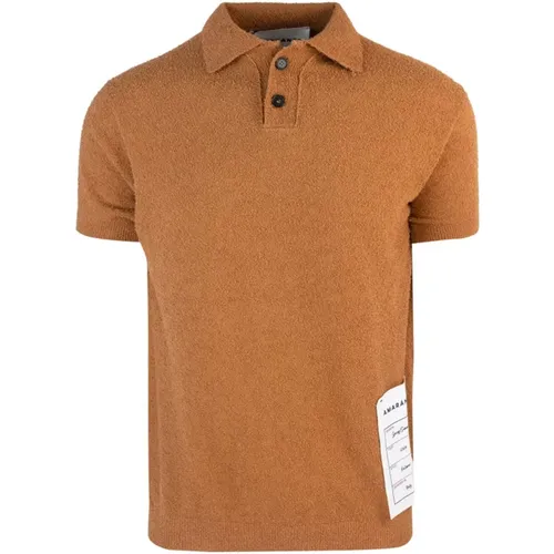 Polo Shirt with Button Closure , male, Sizes: M - Amaránto - Modalova