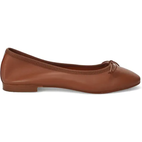 Leather Ballerina Shoes , female, Sizes: 3 UK, 5 UK, 6 UK, 4 UK, 7 UK - Belle Vie - Modalova