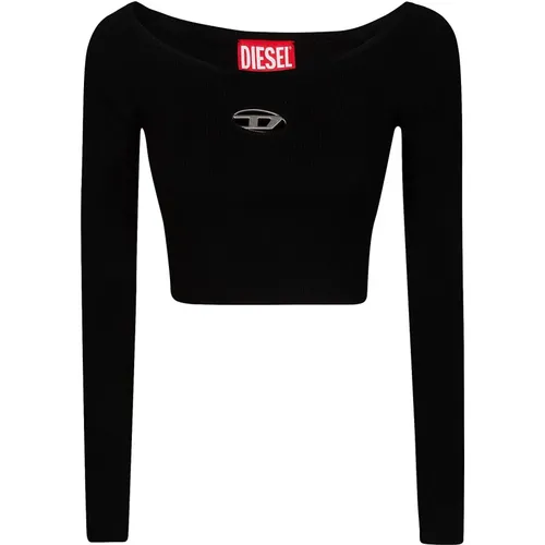 Long Sleeve Logo T-Shirt , female, Sizes: S, XS, M - Diesel - Modalova