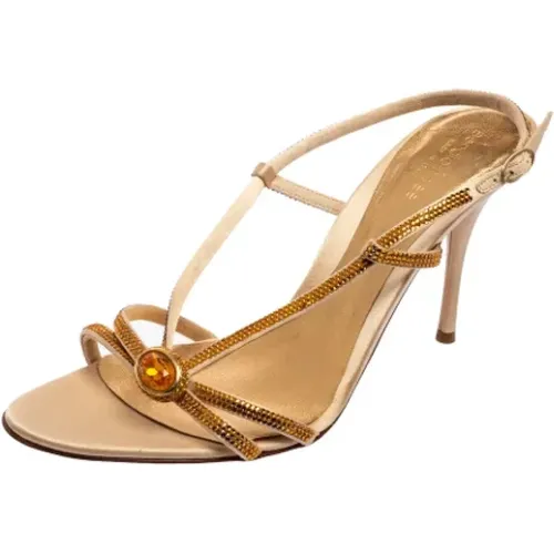 Pre-owned Satin sandals , female, Sizes: 8 UK - Sergio Rossi Pre-owned - Modalova