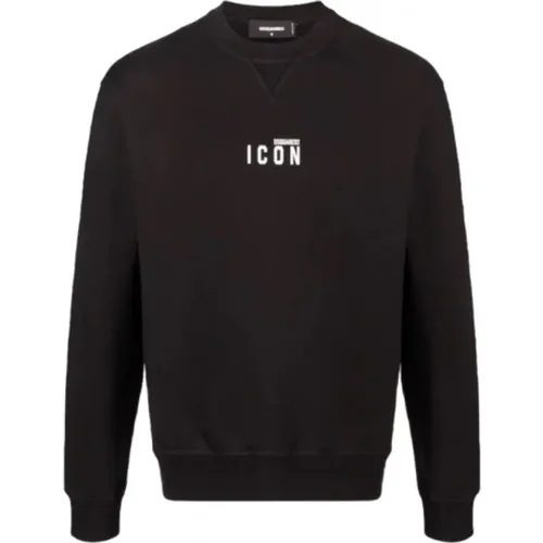 Icon Print Sweatshirt , male, Sizes: M, XL, 2XL - Dsquared2 - Modalova