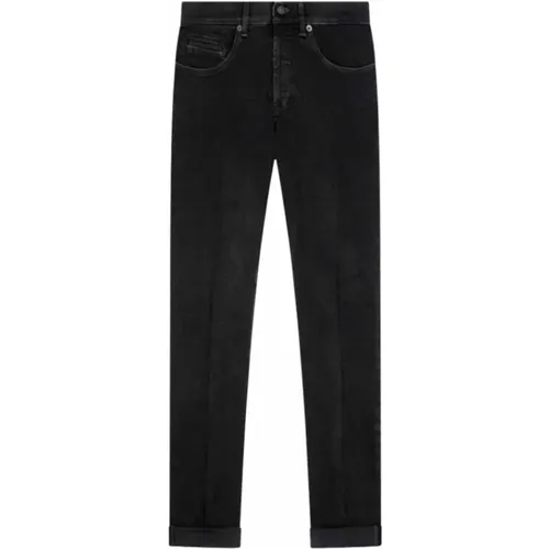 Schwarze Skinny Fit Stretch Denim Jeans - Dondup - Modalova