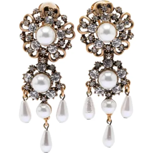 Pre-owned Metal earrings , female, Sizes: ONE SIZE - Oscar De La Renta Pre-owned - Modalova