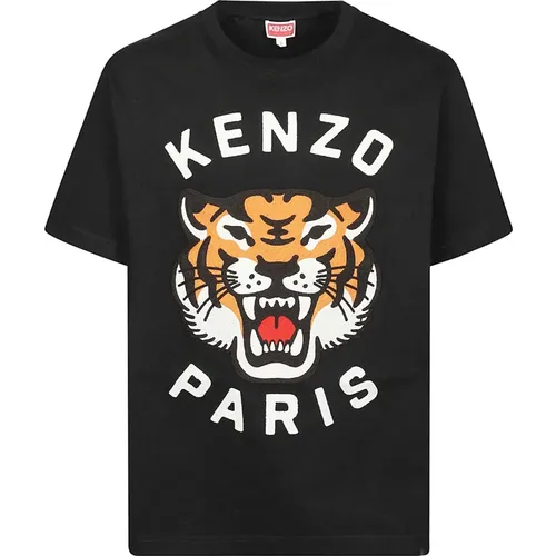 Besticktes Tiger T-Shirt , Herren, Größe: S - Kenzo - Modalova