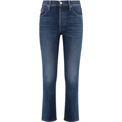 Cropped Skinny Jeans mit Metall-Details , Damen, Größe: W28 - Mother - Modalova