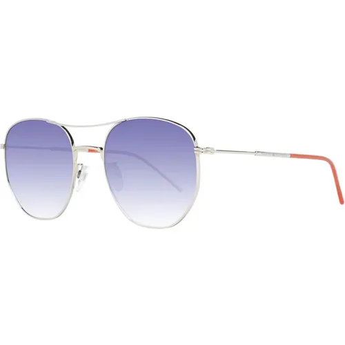 Goldene Aviator Sonnenbrille mit Verlaufsgläsern , unisex, Größe: ONE Size - Tommy Hilfiger - Modalova
