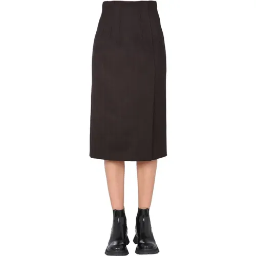 High Waisted Skirt , female, Sizes: S - alexander mcqueen - Modalova