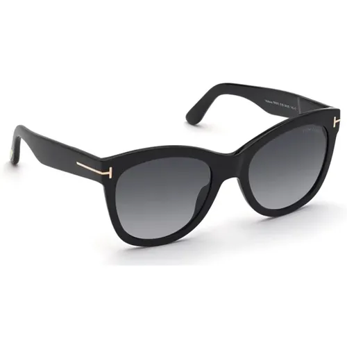 Schwarze Ss23 Sonnenbrille für Damen - Verbessere Deinen Stil , Damen, Größe: 54 MM - Tom Ford - Modalova