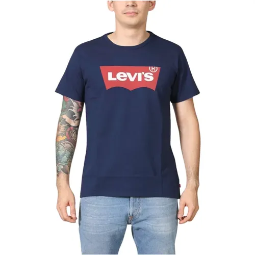 Levi's, Grafisches Eingestelltes T-Shirt | Kontrollpunkt. , Herren, Größe: XL - Levis - Modalova