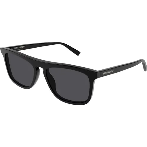 Grey Sunglasses SL 586 , male, Sizes: 56 MM - Saint Laurent - Modalova