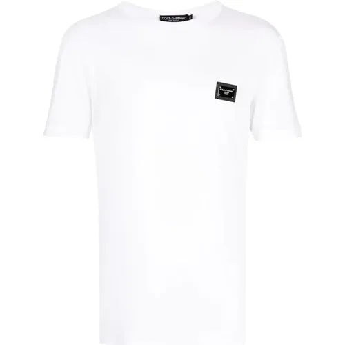 T-shirts and Polos , male, Sizes: M - Dolce & Gabbana - Modalova