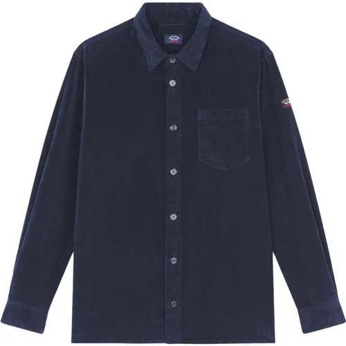 Overshirt for Men in Cotton Velvet 13313146 Color , male, Sizes: XL, M, L - PAUL & SHARK - Modalova