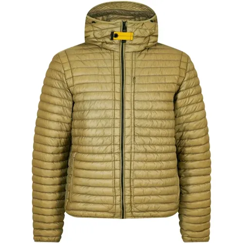 Olive Hooded Down Jacket , male, Sizes: S, XL - Parajumpers - Modalova