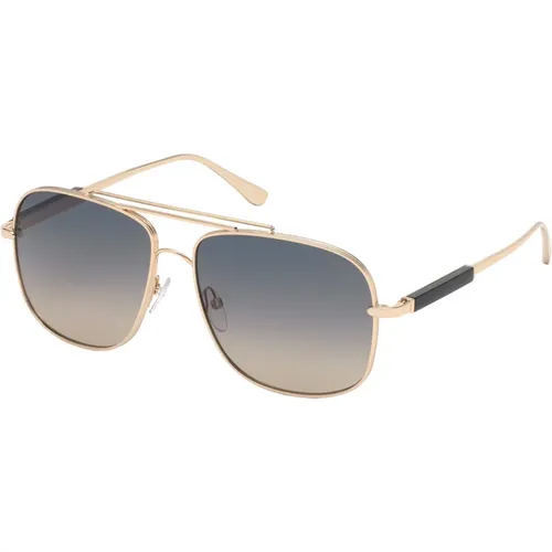 Rose Gold Sunglasses for Men , male, Sizes: 60 MM - Tom Ford - Modalova