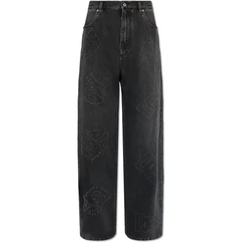 Wide jeans , male, Sizes: M, L - Dolce & Gabbana - Modalova