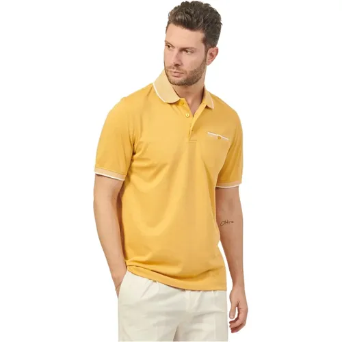 Polo Shirt with Pocket , male, Sizes: L, 4XL, 3XL - Bugatti - Modalova