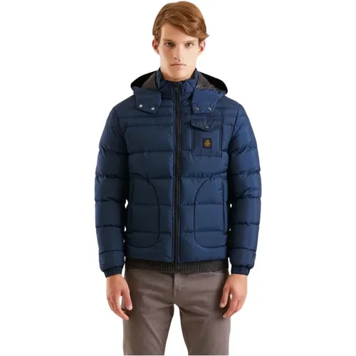 Short Down Jacket Benson Men , male, Sizes: XL - RefrigiWear - Modalova