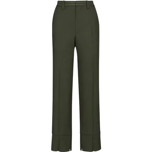 Women's Clothing Trousers Darkgreen Aw22 , female, Sizes: XS, S - Marni - Modalova