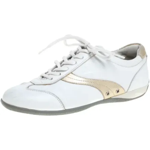 Pre-owned Leather sneakers , female, Sizes: 2 1/2 UK - Prada Vintage - Modalova