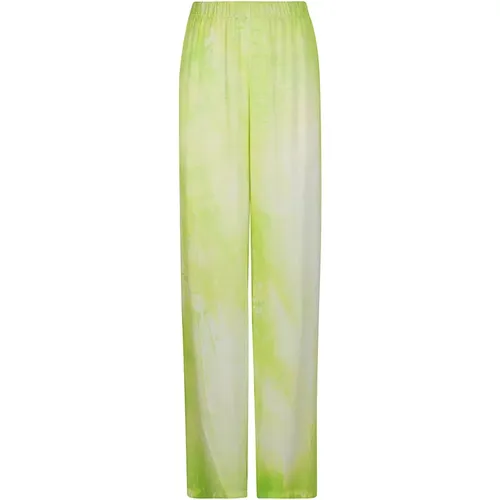 Luxurious Silk Wide Trousers , female, Sizes: M - Avant Toi - Modalova
