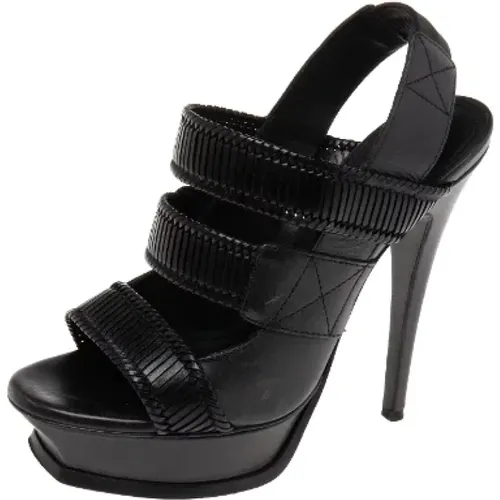 Pre-owned Leather sandals , female, Sizes: 5 UK - Yves Saint Laurent Vintage - Modalova