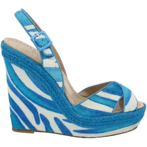 Pre-owned Canvas heels , female, Sizes: 4 UK - Christian Louboutin Pre-owned - Modalova