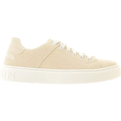 Kinder Sand Canvas Sneakers Balmain - Balmain - Modalova