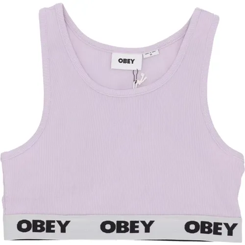 Rib Tank Top Orchid Petal Obey - Obey - Modalova