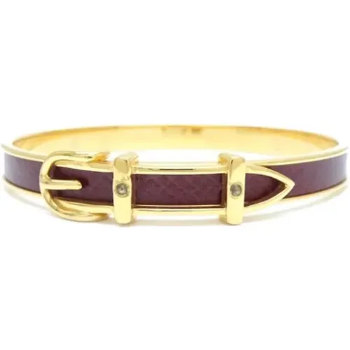 Pre-owned Gold bracelets , female, Sizes: ONE SIZE - Hermès Vintage - Modalova