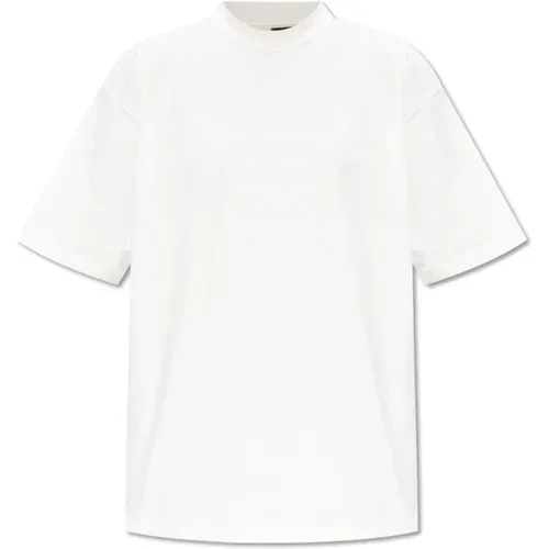 T-Shirt mit Logo-Druck , Damen, Größe: XL - Balenciaga - Modalova