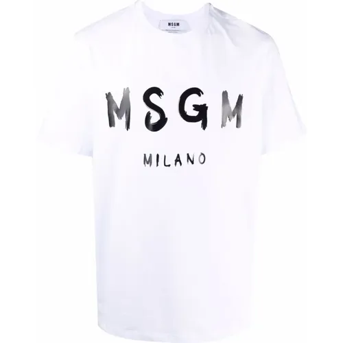 Stilvolle T-Shirt Kollektion , Herren, Größe: M - Msgm - Modalova