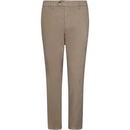 Slim Fit Chino Trousers in Clay , male, Sizes: W32, W34, W35, W36, W38, W42, W40, W31 - Michael Coal - Modalova