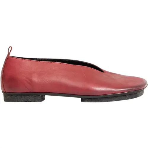 Rote Stone Ballet Cut-Out Schuhe,Flat Ballerina - UMA WANG - Modalova