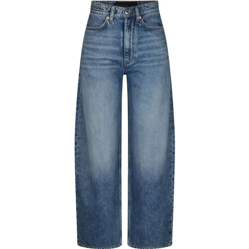 Trendige Straight Leg Jeans mit hoher Taille , Damen, Größe: W29 L34 - drykorn - Modalova