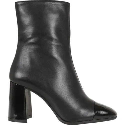 Schwarze Lackleder Stiefeletten , Damen, Größe: 41 EU - Carel - Modalova