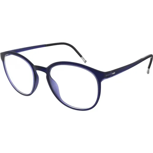 Navy Brillengestelle EOS View , unisex, Größe: 49 MM - Silhouette - Modalova