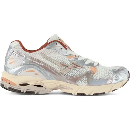 Eco-Friendly Running Sneakers Wave Rider 10 , female, Sizes: 1 UK, 3 1/2 UK, 2 UK, 4 1/2 UK, 1 1/2 UK, 2 1/2 UK, 3 UK, 4 UK - Mizuno - Modalova