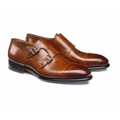 Business Schuhe, Handgefertigte Eleganz mit Goodyear Konstruktion - Santoni - Modalova