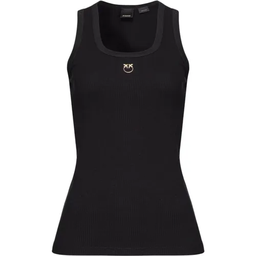 Stylish T-Shirt , female, Sizes: M, S - pinko - Modalova