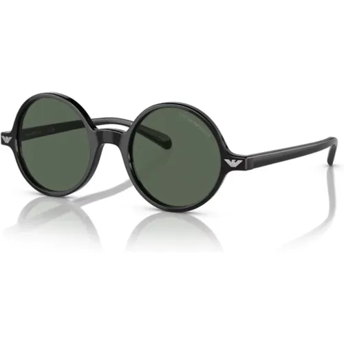 Frame Green Dark Lenses Sunglasses , unisex, Sizes: 47 MM - Emporio Armani - Modalova