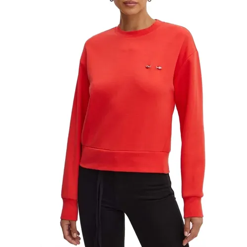 Roter Damen Sweatshirt Elegantes Design - PATRIZIA PEPE - Modalova