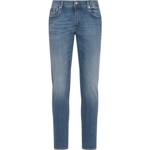Men's Slim-fit Jeans - Stylish and Versatile , male, Sizes: L - Dolce & Gabbana - Modalova