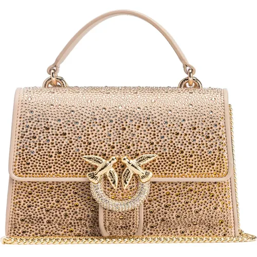 Goldenes Gradient Strass Handtasche - pinko - Modalova