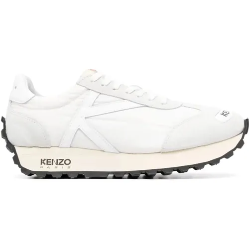 Weiße Low Top Sneaker Casual Trainer , Herren, Größe: 41 EU - Kenzo - Modalova