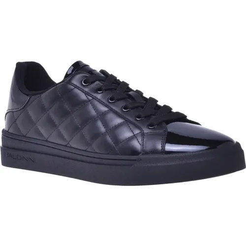 Trainers in quilted leather and patent leather , Damen, Größe: 36 EU - Baldinini - Modalova