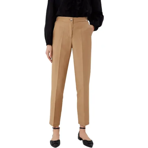 Slim-Fit High-Waist Trousers , female, Sizes: S, XS, 2XS - Liu Jo - Modalova
