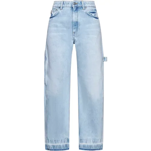 Hellblaue Denim-Jeans , Damen, Größe: W29 - Stella Mccartney - Modalova