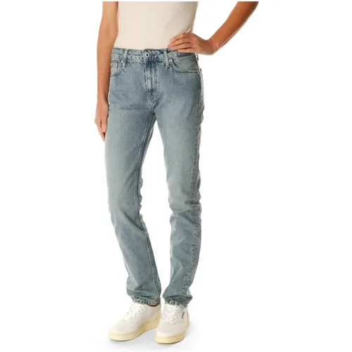 Mid Waist Straight Fit Jeans , Damen, Größe: W30 L32 - Pepe Jeans - Modalova