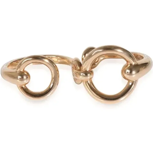 Pre-owned Rose Gold rings , female, Sizes: ONE SIZE - Hermès Vintage - Modalova