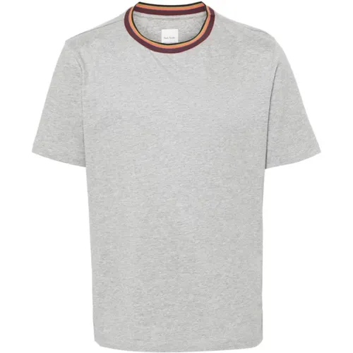 Bio-Baumwoll Streifen T-Shirt , Herren, Größe: L - PS By Paul Smith - Modalova